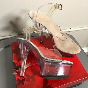CLEAR PVC Pleaser Heels